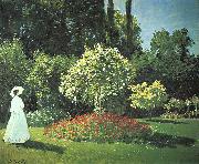 Claude Monet Jeanne-Marguerite Lecadre in the Garden oil painting reproduction